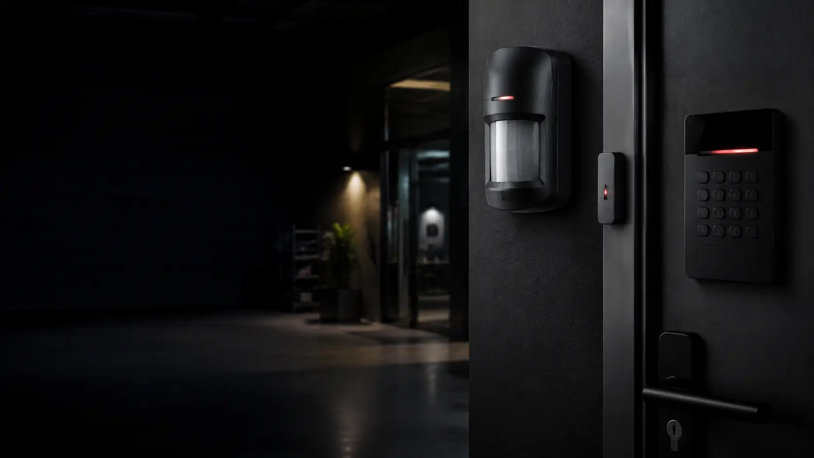 Commercial intruder alarm detector and security system
